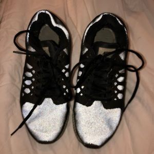 Used Nike reflective athletic shoes